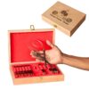 Interchangeable Knitting Needle Set – Wooden Organizer Box