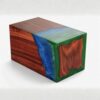 11 Gradient Epoxy Resin Cremation urn - Wood+Epoxy Resin | 5 Sizes