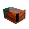 12 Gradient Epoxy Resin Cremation urn - Wood+Epoxy Resin | 5 Sizes