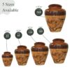Multi-art Wood Urn - Lichtenberg Figures and Carved Design - Threaded Lid Opening