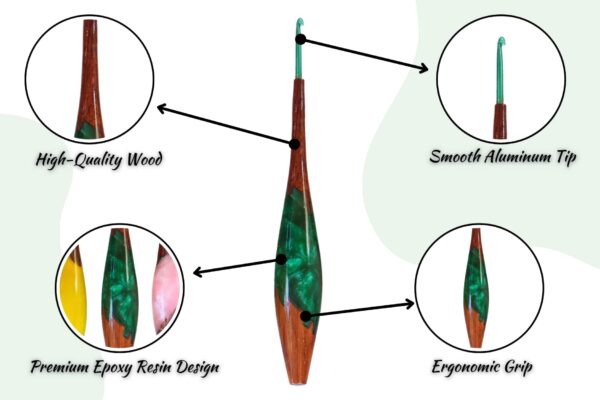 2-min.jpg Wood mix Epoxy Resin Crochet Hook Set with Aluminum Tips – Artistic & Ergonomic
