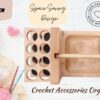 Crochet Hook Holder & Yarn Ball Organizer