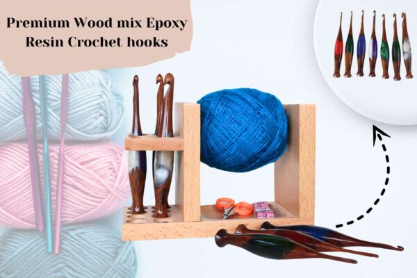 Crochet Hook Holder & Yarn Ball Organizer