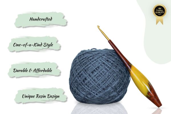 4-min.jpg Wood mix Epoxy Resin Crochet Hook Set with Aluminum Tips – Artistic & Ergonomic