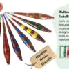 Wood & Epoxy Resin Crochet Hooks Set with Aluminum Tips – 2mm - 6mm
