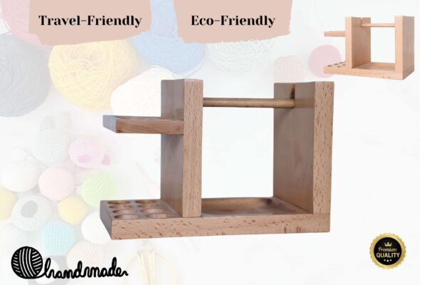 Crochet Hook Holder & Yarn Ball Organizer