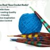 Wood & Epoxy Resin Crochet Hooks Set with Aluminum Tips – 2mm - 6mm