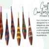 Wood & Resin Crochet Hooks Set with Aluminum Tips – 7 Sizes, Handcrafted with Resin Accents