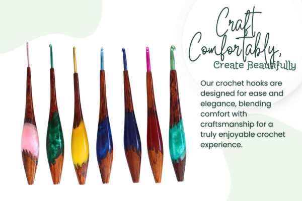 8-min.jpg Wood mix Epoxy Resin Crochet Hook Set with Aluminum Tips – Artistic & Ergonomic