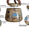 Wood Urn for Pet Ashes - 4 Size Variants