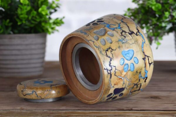 Wood Urn for Pet Ashes - 4 Size Variants