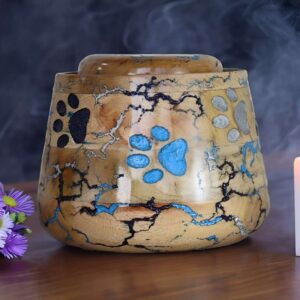 Wood Urn for Pet Ashes - 4 Size Variants