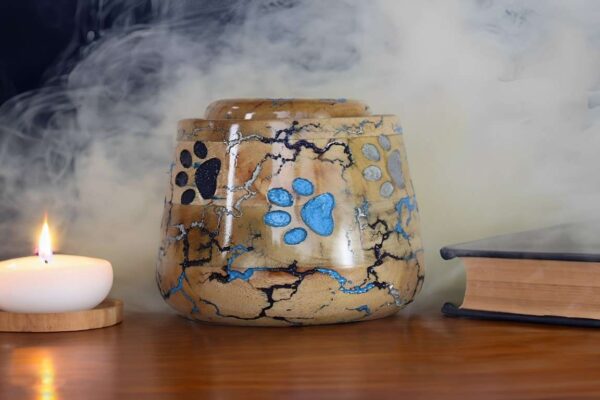 Wood Urn for Pet Ashes - 4 Size Variants