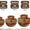 Carved Paw & Thunder Design Wooden Pet Ashes Urn - 5 sizes
